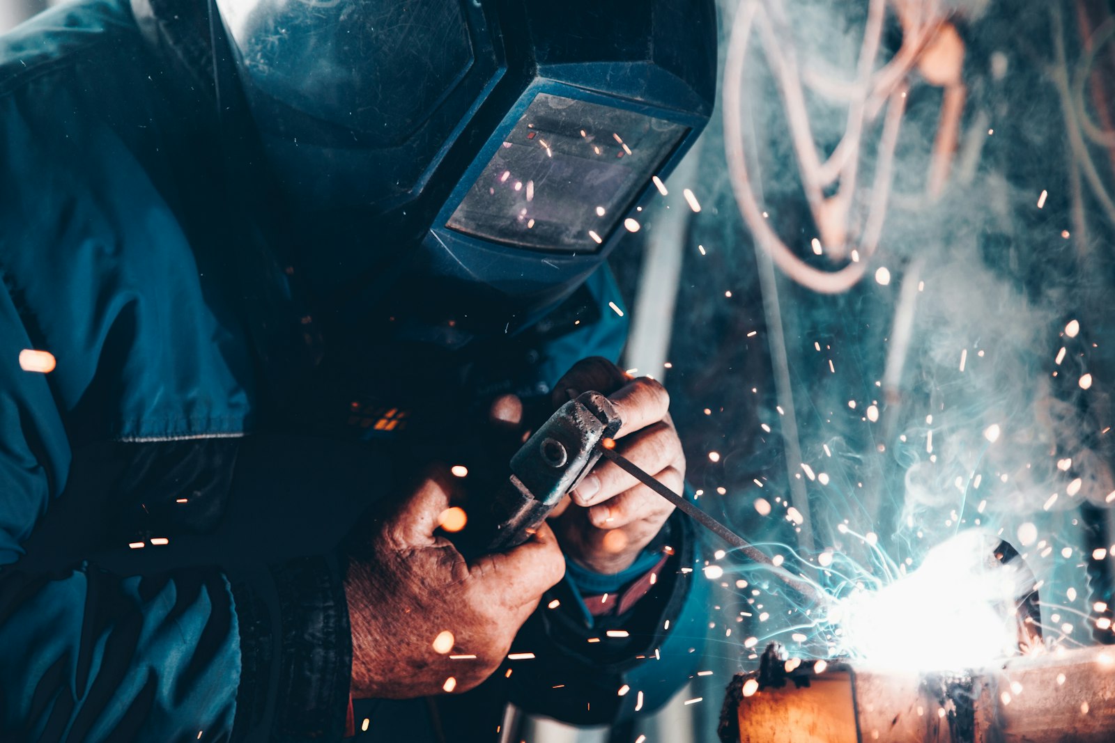Soudure et installation industrielle sur site
